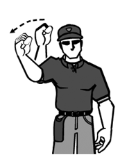 baseball umpire hand signals chart