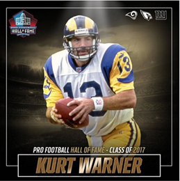 Kurt Warner voted into Pro Football Hall of Fame